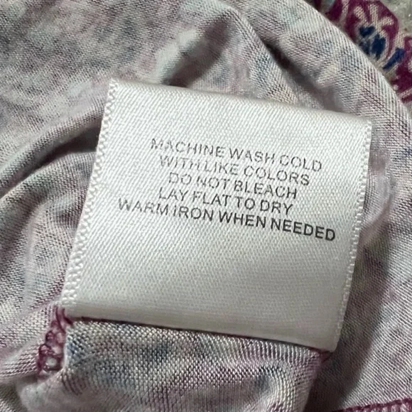 Modcloth Sleeveless Knit Top With Keyhole Accent Purple and Blue Size Small - Picture 7 of 7